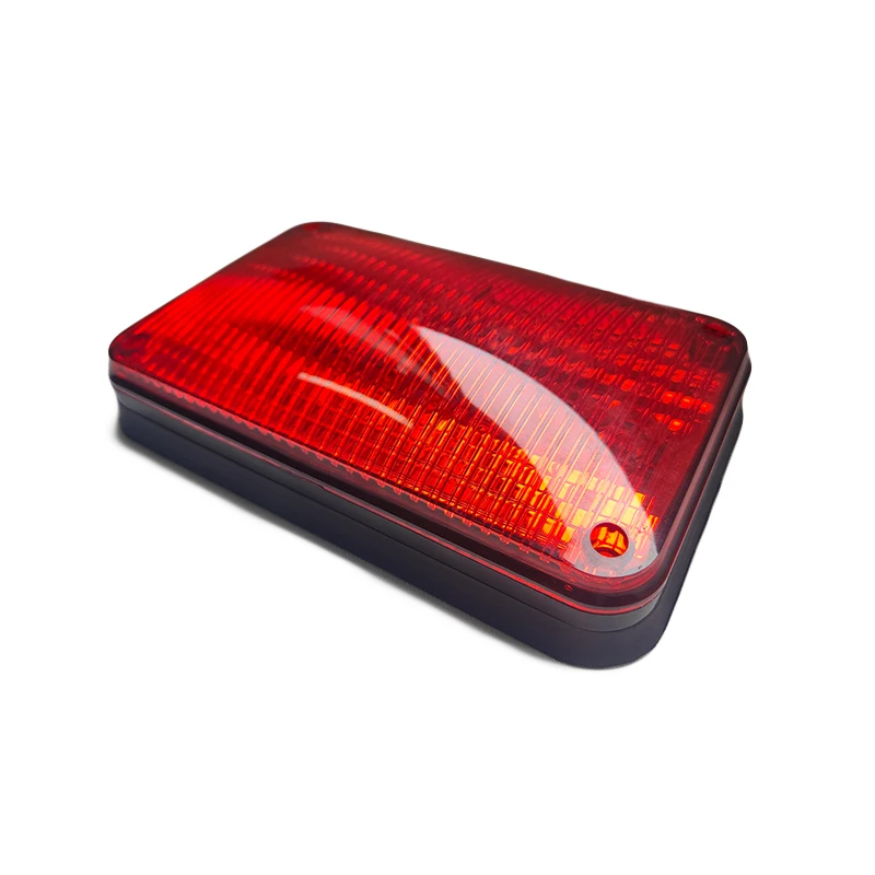 New 6x4 Side Marker  Warning Strobe Light for Trucks Cars 12/24V Perimeter Red Blue Ambulance Light Aluminium Auto  in stock
