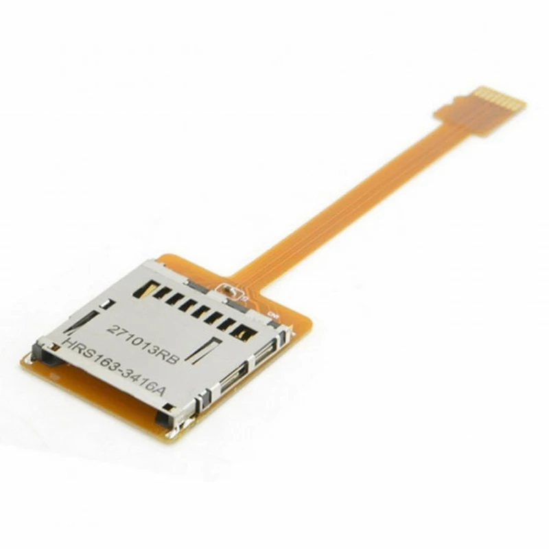 For Micro-SD TF Memory Card Kit Male To SD Female Extension Soft Flat FPC Cable Extender 10Cm