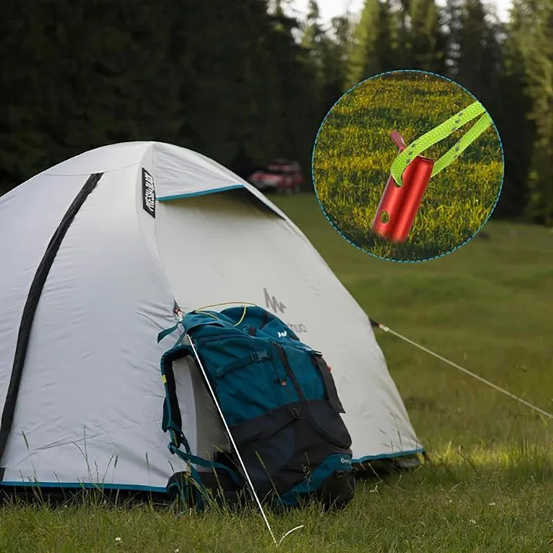 MuqiNush Heavy Duty U-Shape Tent Stakes for Beach Sand Snow, Anti-Rust Camping Tent Pegs, Windproof Ground Tarp Accessories