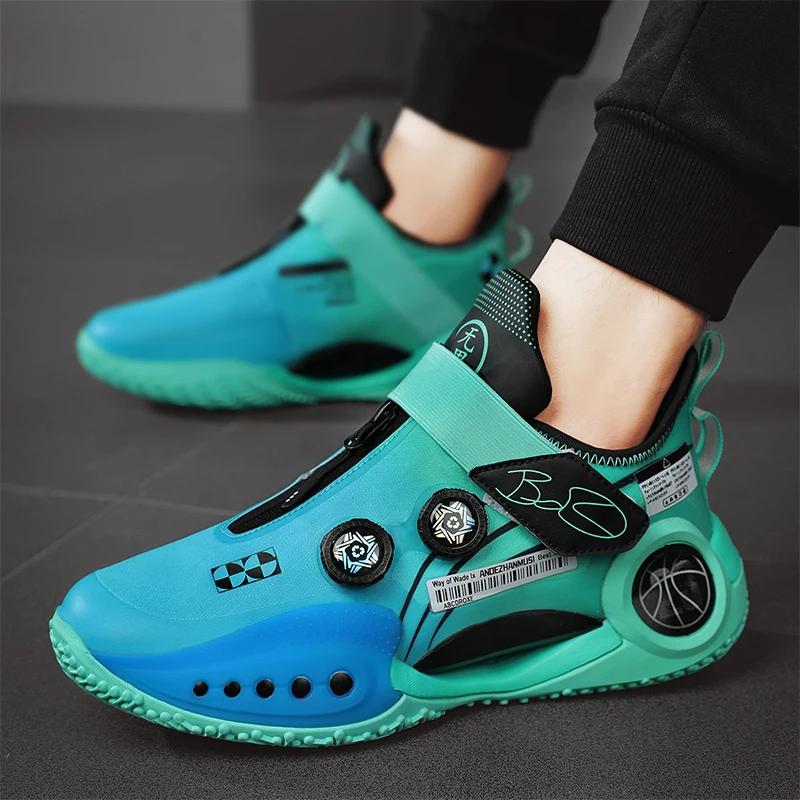 

Men's Basketball Sports Shoes Wear-resistant Anti-skid Solid Defender Sneakers Casual Hundred Outdoor Sports Walking Shoes