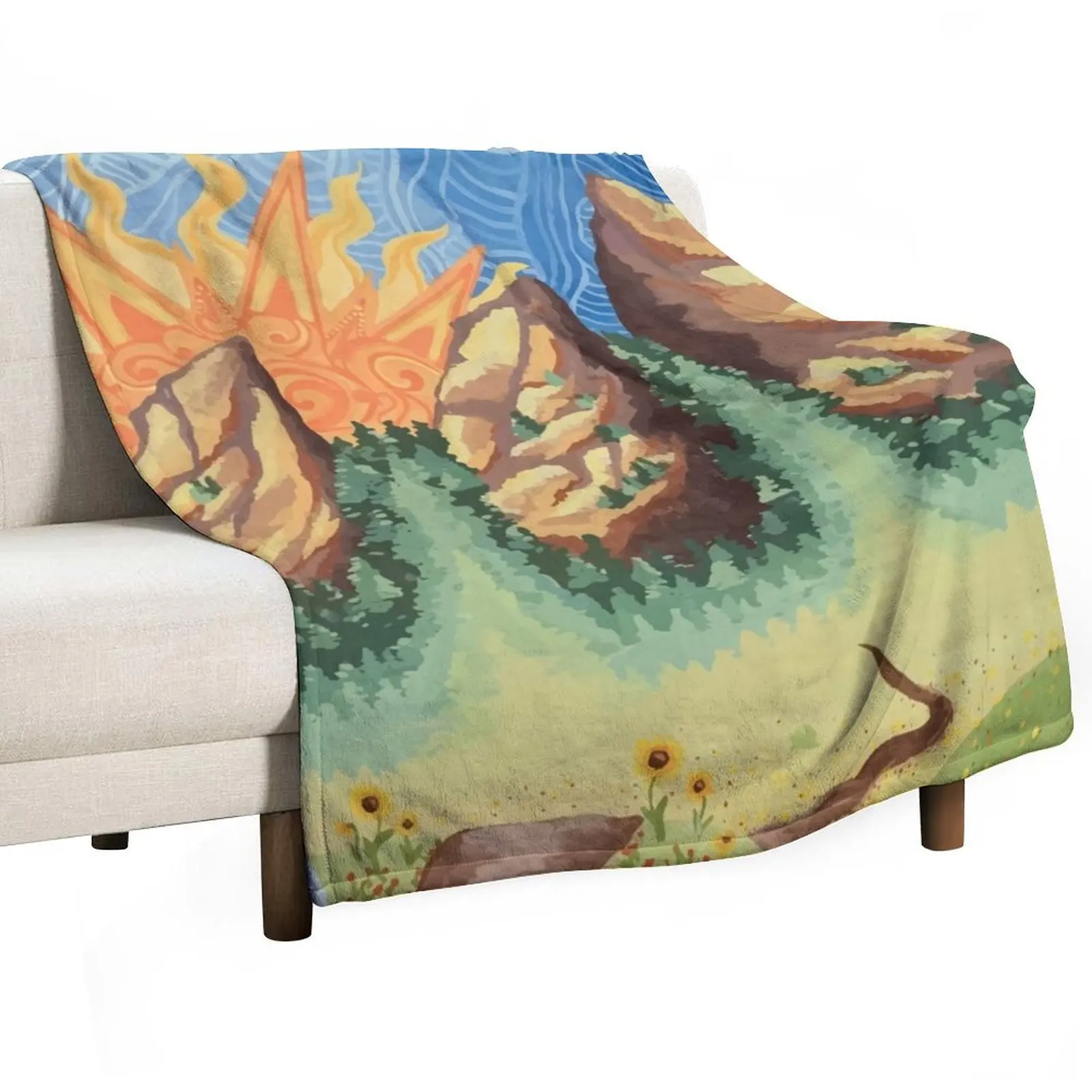 

under the flatirons table Throw Blanket Camping Shaggy for sofa Luxury Throw Blankets