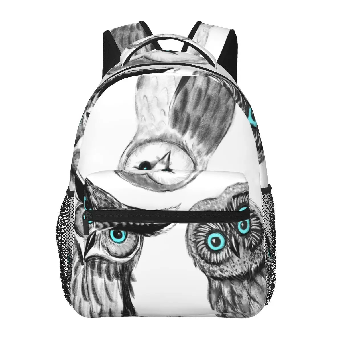 Owl cartoon pattern Customized backpack, student backpack, personalized backpack, special gift Casual backpack