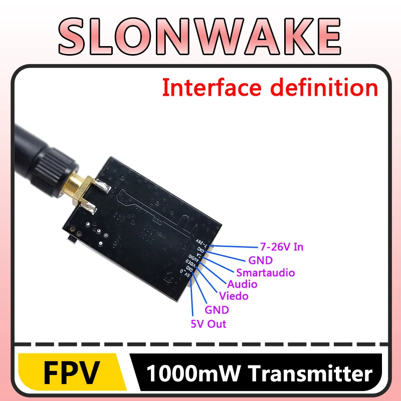 SLONWAKE 5.8G 1W VTX FPV 700TVL Camera 4.3 inch monitor 56CH FPV Camera Freestyle Drone Quadcopter Model