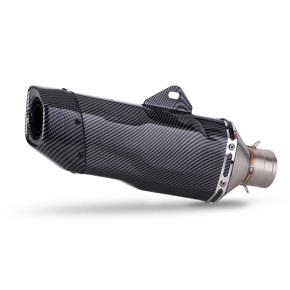 

STLF 370mm Universal Exhaust Motorcycle Modified Muffler for Pcx160 Ninja250sl Cb500f Xsr700 Yzf R3 Mt07 R15V2 Xsr155 Adv150