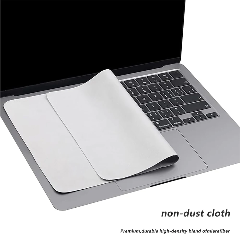 Ultra-Soft Microfiber Cleaning Cloths Anti-dust Protective Film Laptop Cleaning Cloths Portable Notebook Screen Keyboard Cover