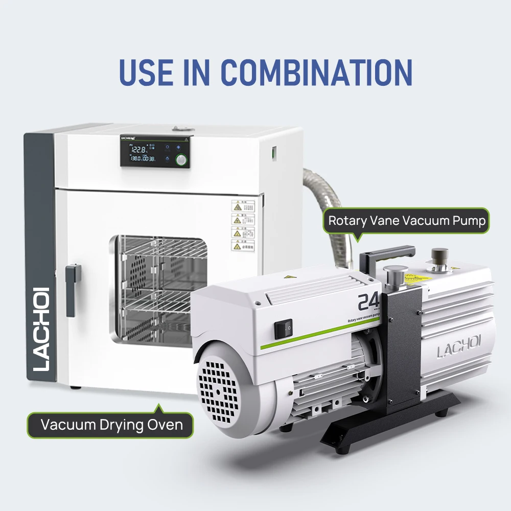 LACHOI Rotary Vane Vacuum Pump With VFD 8-90m3/h, Gas Ballast Nickel-Coated For Corrosion Resistance