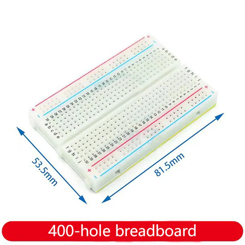 1pcs DIY 400 Points Solderless Bread Board Breadboard 400 PCB Test Board for ATMEGA PIC   UNO