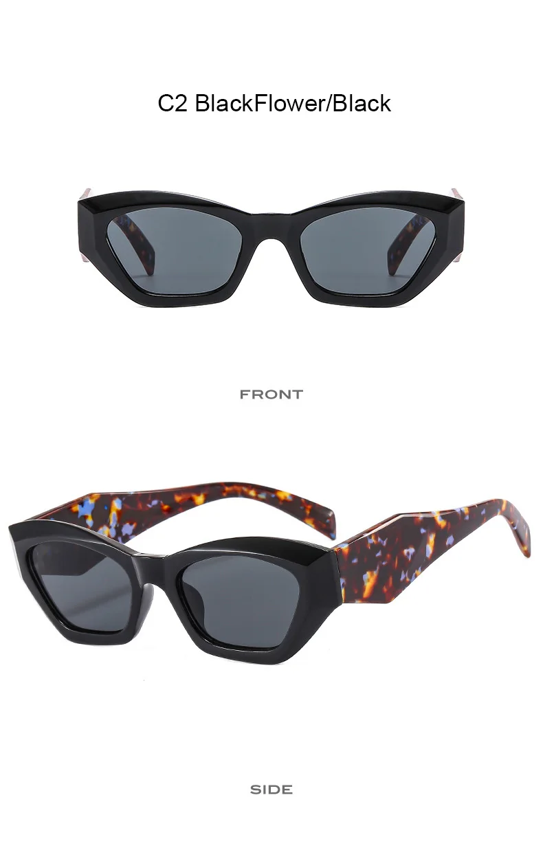 Kleine Punk Quadrat Sonnenbrille Neue Frauen Männer Trends Bunte Sonnenbrille Weibliche Marke Designer UV400 Shades Persönlichkeit Brillen – Detail 6