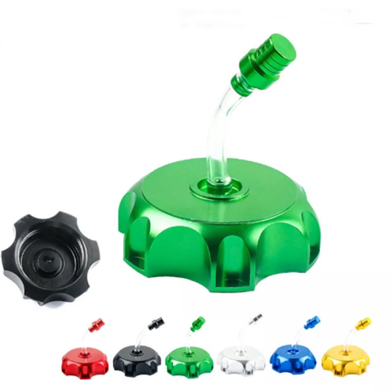 

Off-road Motorcycle Modification Accessories Colorful Aluminum Alloy Hexagonal Fuel Tank Cap Oil Bottle Cap With Breather Cap