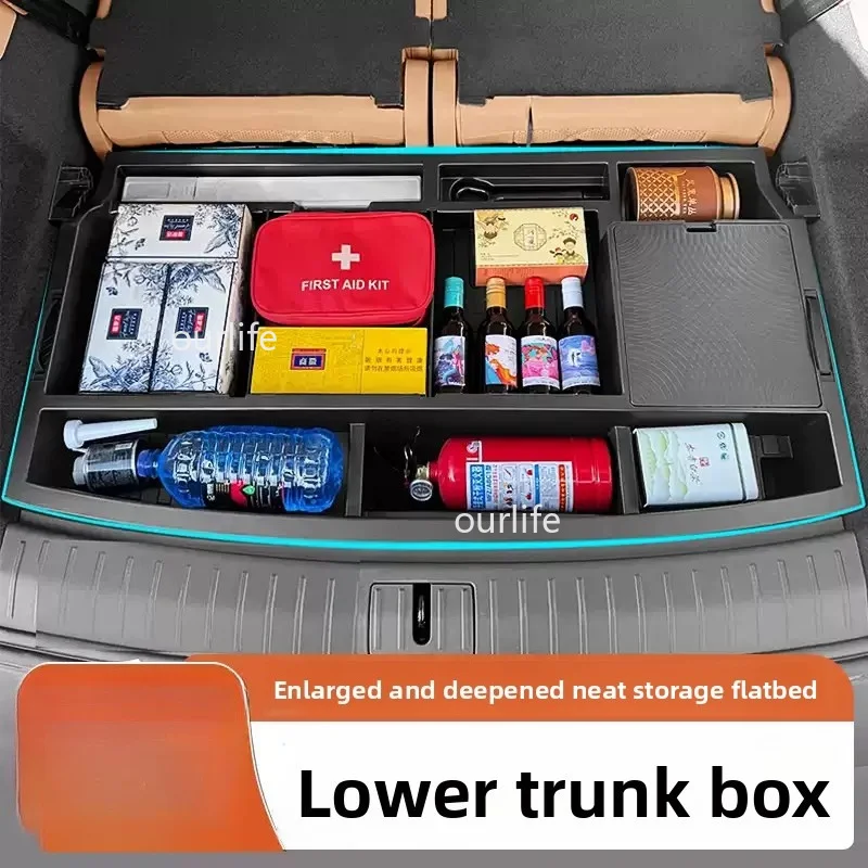 For Esteo Exlantix ET8 2026 2027 Car Trunk Storage box Trunk Baffle Fill Box Invisible Storage Box Car Modification Accessories