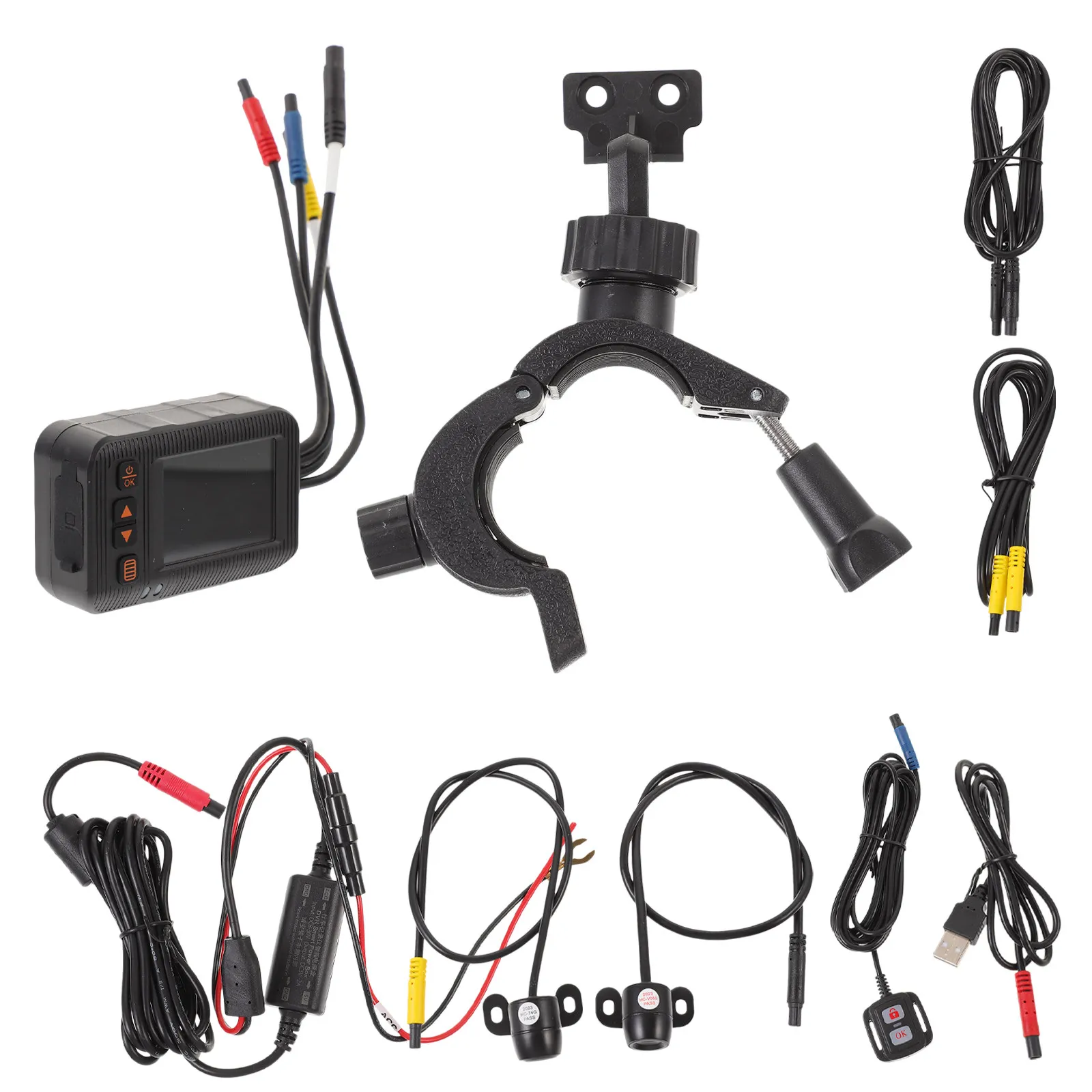 

1Set Motorcycle Dash Cam 1080P Wide Angle Driving Recorder Waterproof Night Function Loop Recording Parking Monitor Motorcycle