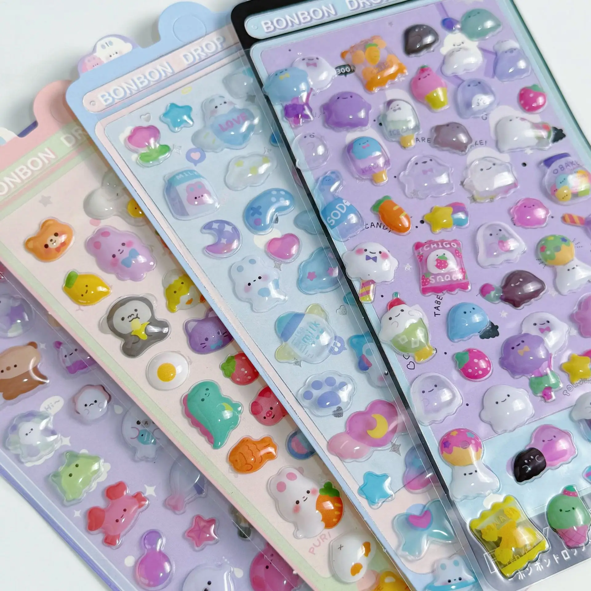 ملصقات ماسية كرتونية ثلاثية الأبعاد للأطفال، شارات تخفيف كريستالية، سجل قصاصات على شكل أميرة حيوانات لطيفة للفتيات، ألعاب ديكور الغرفة #2