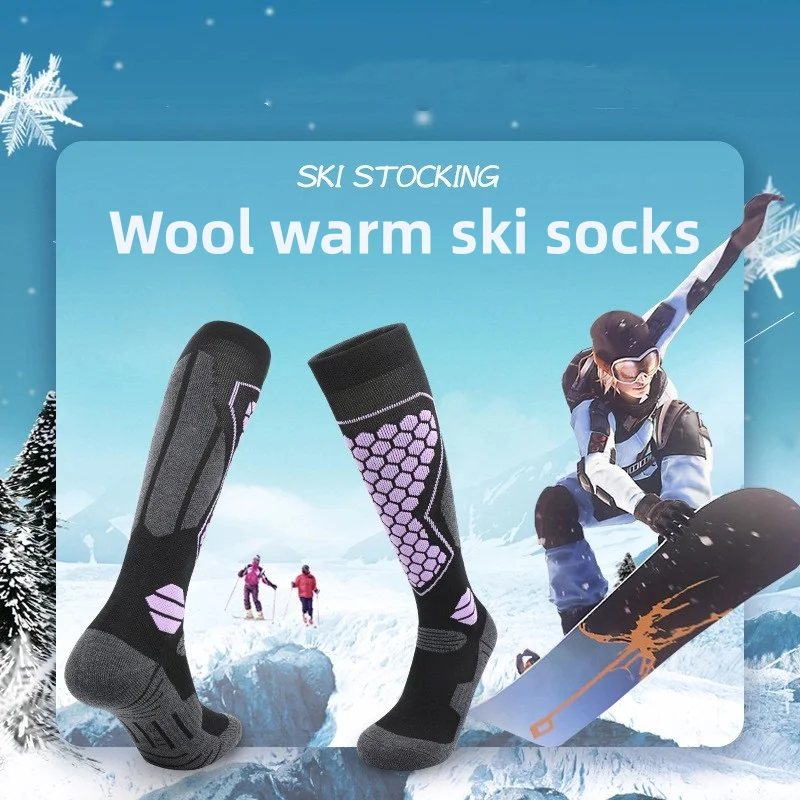 Cotton Thermal Ski Socks Outdoor Sports Snowboard Kids Hiking Socks Children Thermosocks Stockings