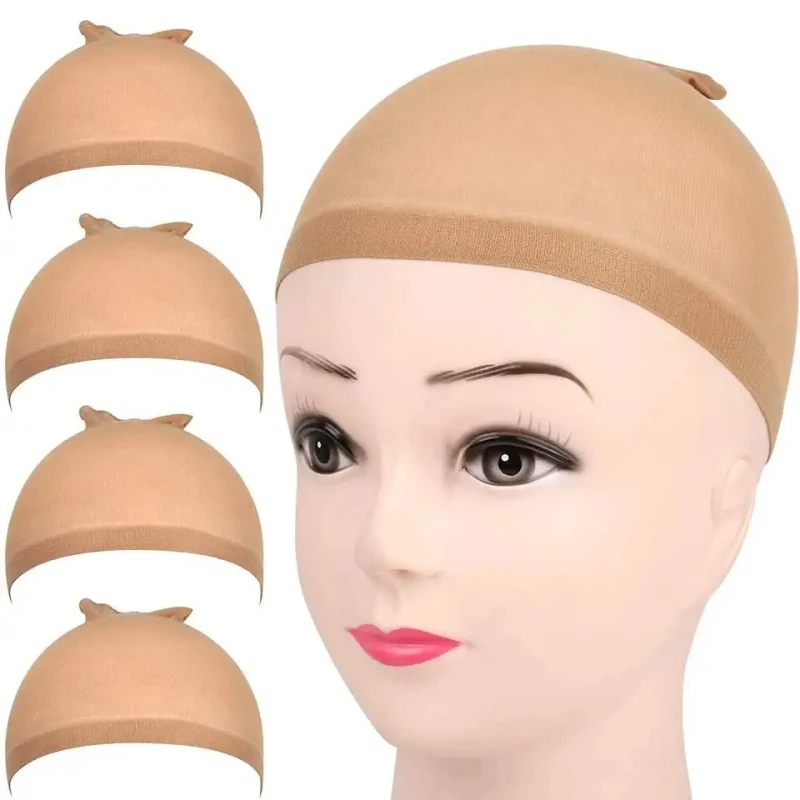 

2 Pieces / Pack Stretchy Wigs Net Stretchable Nylon Hair Nets High Elasticity Even Size Ultra Thin Wigs Cap Cosplay Hair Nets