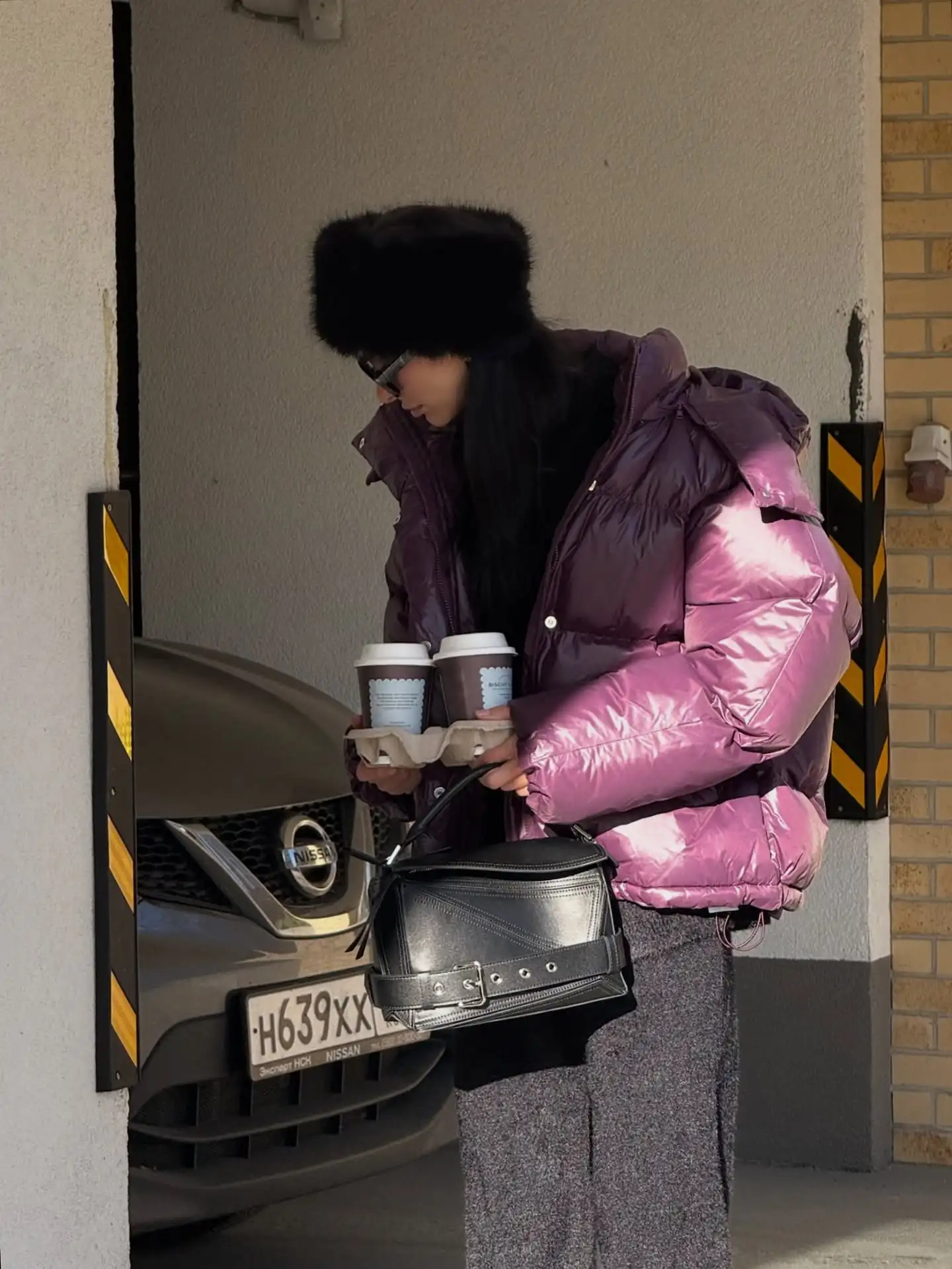 Women Solid Quilted Hooded Cotton Jacket Casual Stand Collar Zipper Full Sleeve Loose Warm Coats Lady Winter Commute Street Coat