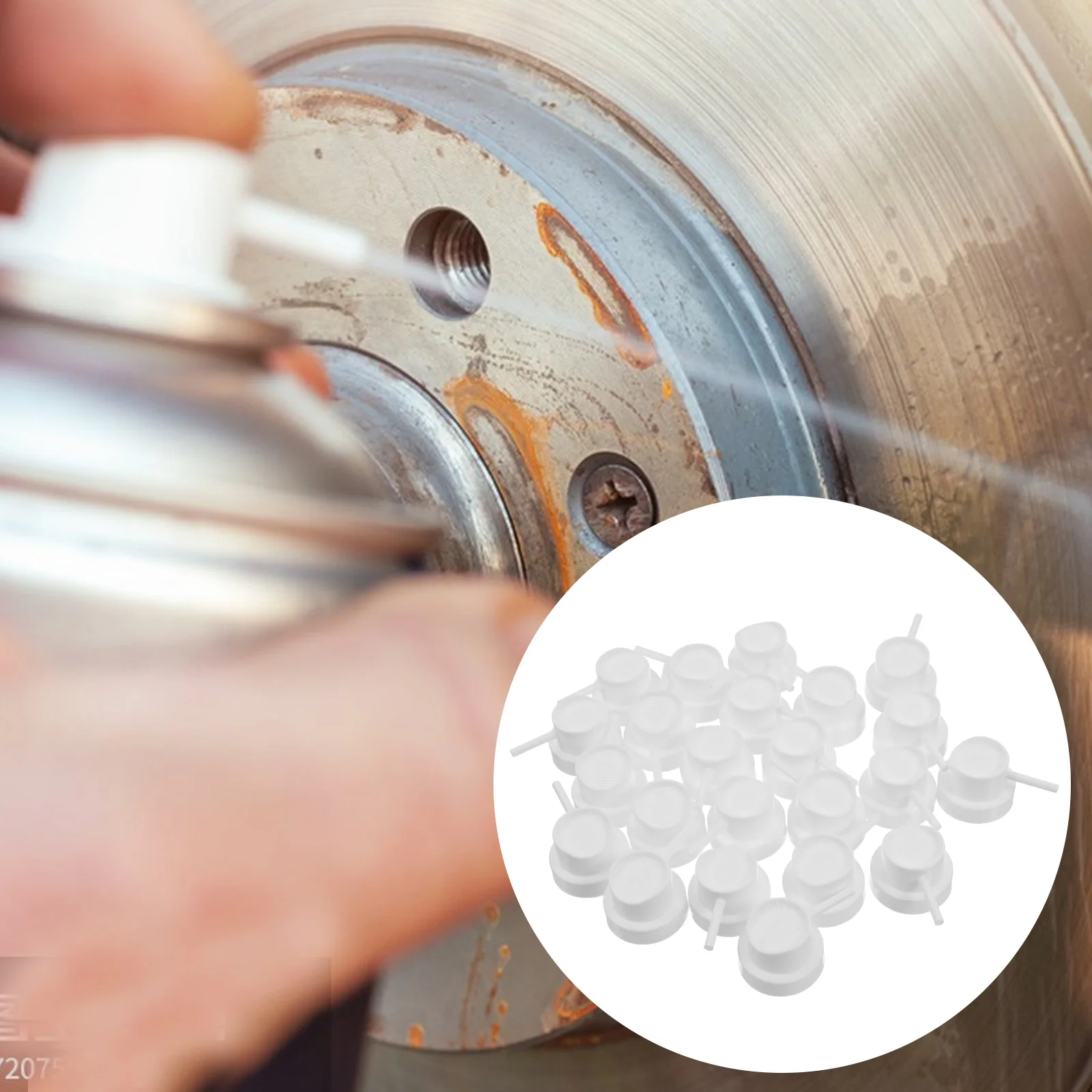 

50Pcs Brake Disc Cleaner Spray Nozzles Plastic Fine Mist Caps Precision Aerosol Spray Paint Art Graffiti Accessories Replacement