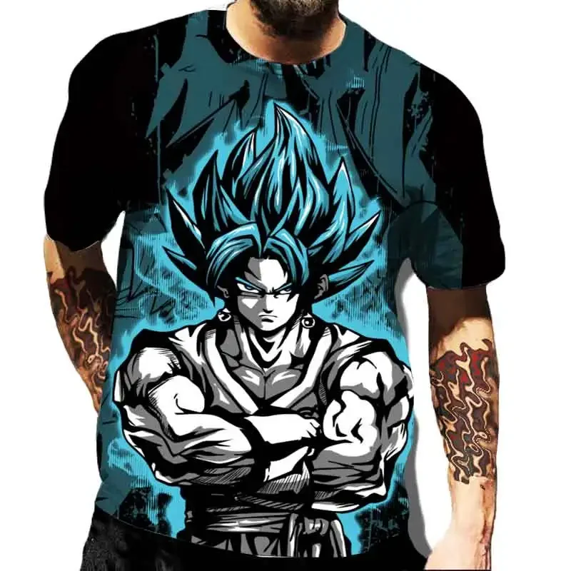 

New Japanese Marvel 7 Dragon Ball Children's Adult T-shirt Cartoon T-shirt Short Sleeved Summer Men's Top Short Sleeved