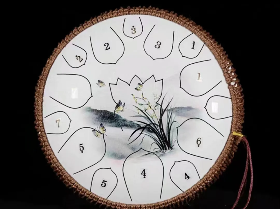 Chinese Style Painted Art Drum - Tongue Drum Steel recension och pris