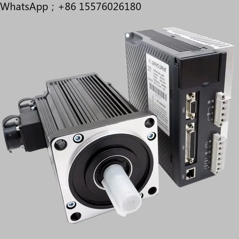 485 communication horizontal non braking occasion 80 flange AC servo motor set 400W 750W 730W 1KW