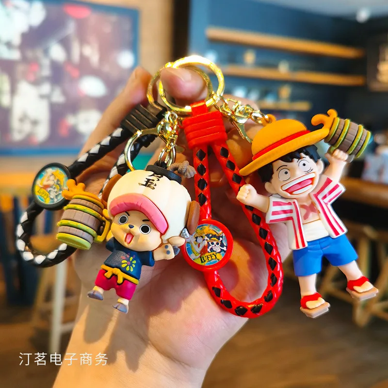 

Dionysus Series One Piece Keychain Luffy Zoro Chopper Usopp Anime Keychain Cross-border Claw Machine Personalized Gifts Fashion