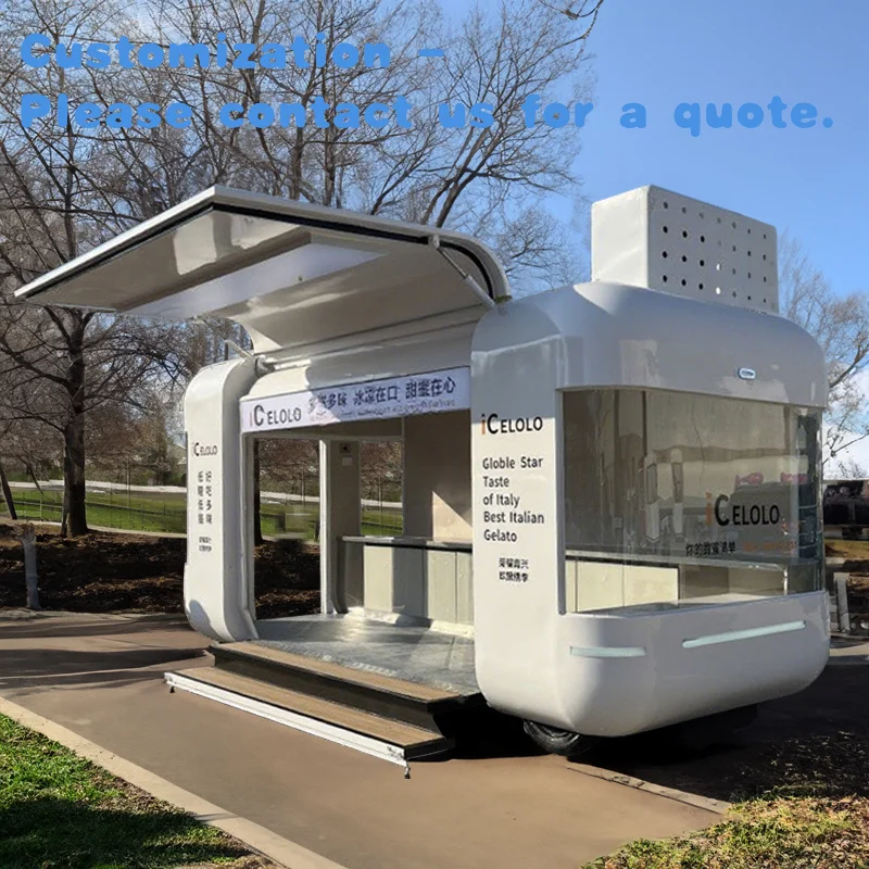 

custom.Cloud Warehouse Dining Coffee Mobile Truck Scenic Area Market Stall Outdoor Mobile Bar Fast Food Trailer