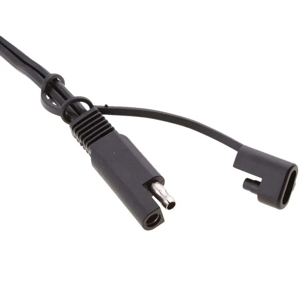 SAE to USB Dual USB Charger Cable Weather Resistant Power Socket for Motorcycle Phone Navigation