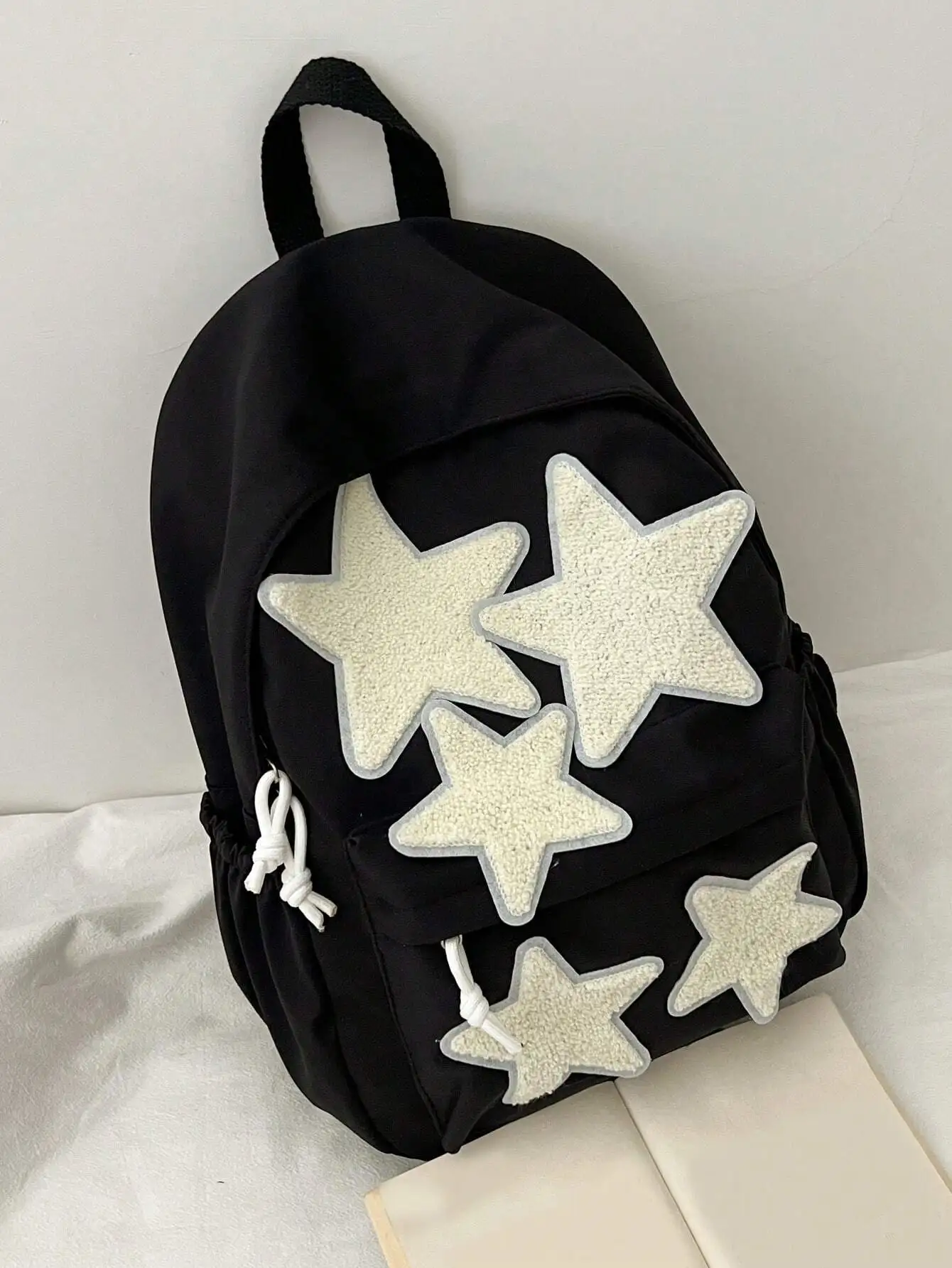حقيبة ظهر نسائية عصرية من النايلون كاجوال على شكل نجمة للمدرسة