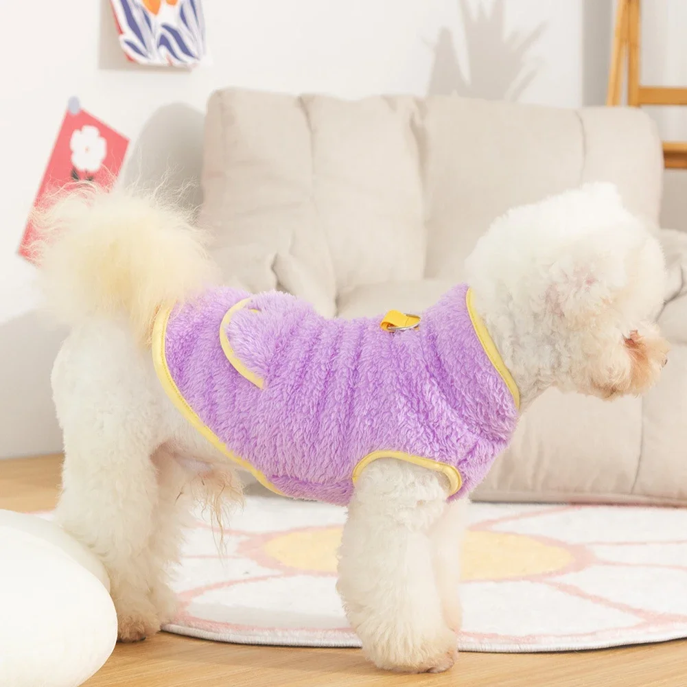 겨울 따뜻한 강아지 스웨터, 작은 강아지 봉제 애완 동물 옷, 부드러운 강아지 코트 재킷, 치와와 테디 강아지 고양이 옷, 골든 리트리버