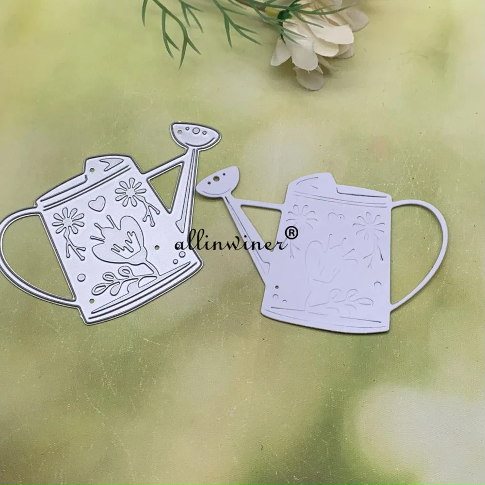 Flower kettle Metal Cutting Dies Stencils Die Cut for DIY Scrapbooking Album Paper Card Embossing