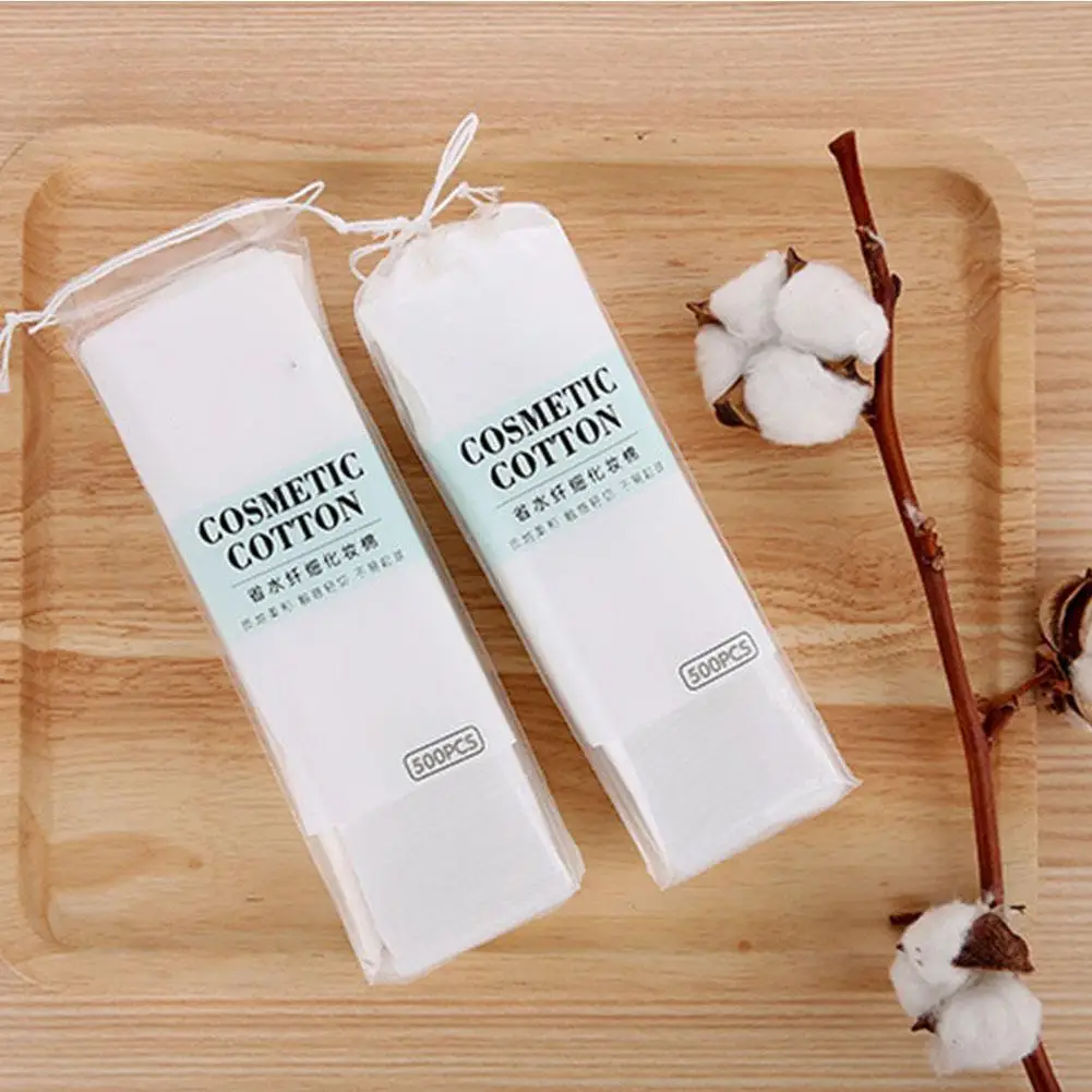 500PCS ผ้าฝ้ายอเนกประสงค์ผ้าฝ้ายเปียกพิเศษยืดบางแต่งหน้า Remover ผ้าฝ้าย Toner Facial Mask กระดาษนุ่ม