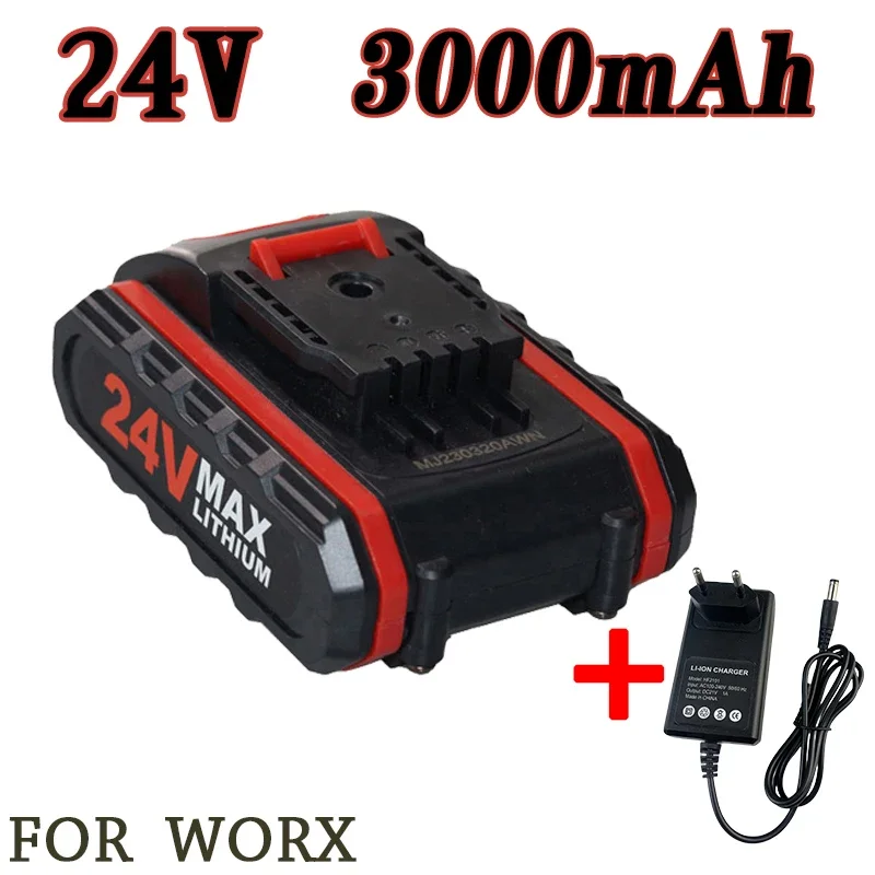 24V For WORX Electric Tool General Rechargeable Lithium Battery Screw Driver Electric Drill Electric Pruning Saw