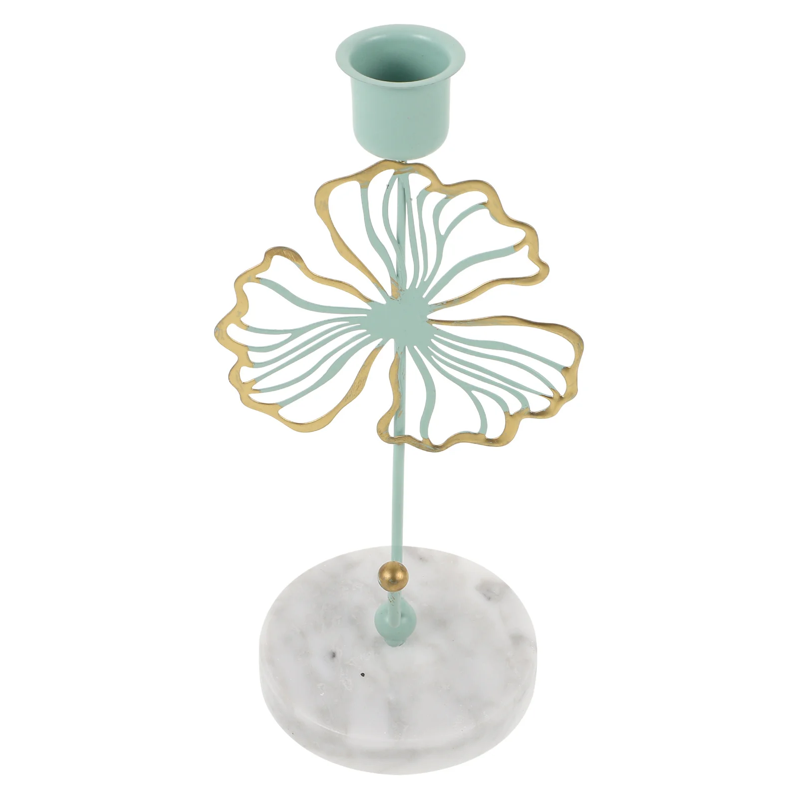 

Marble Decorative Holder Elegant Tabletop Taper Candlestick For Wedding Party Dinner Festival Centerpiece Decor