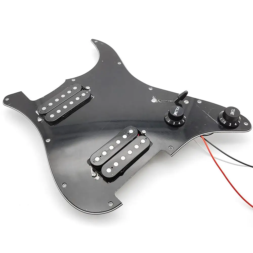 HH Series Loaded Prewired Scratchplate 2 Humbucker Coil Guitar Pickguard Pickup for ST Guitarra