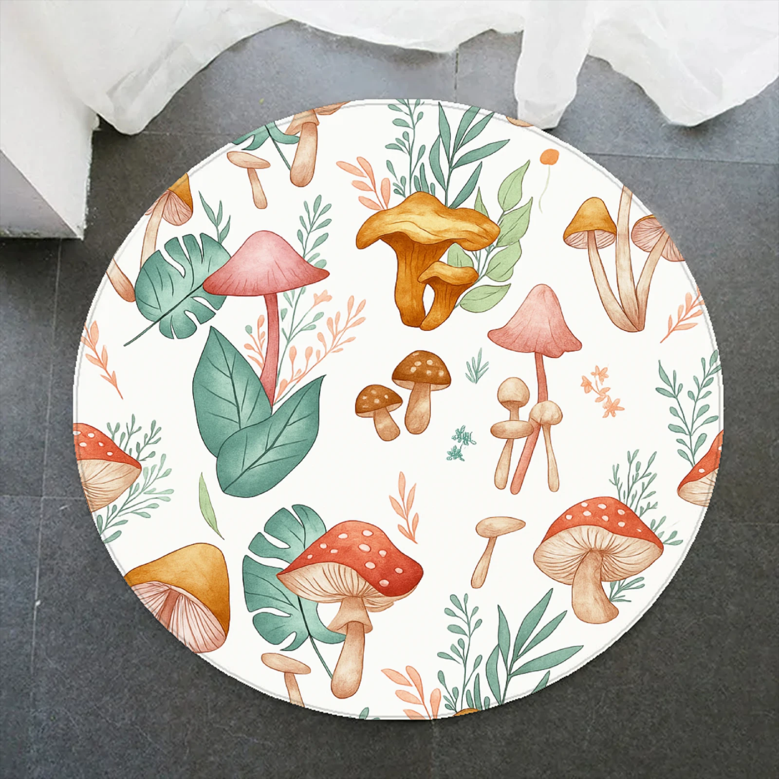 

2026 Mushroom Rug Personalized Carpet Soft Flannel Rug For Room Anti-Slip Carpet For Home Decor Gift For Birthday For Kids