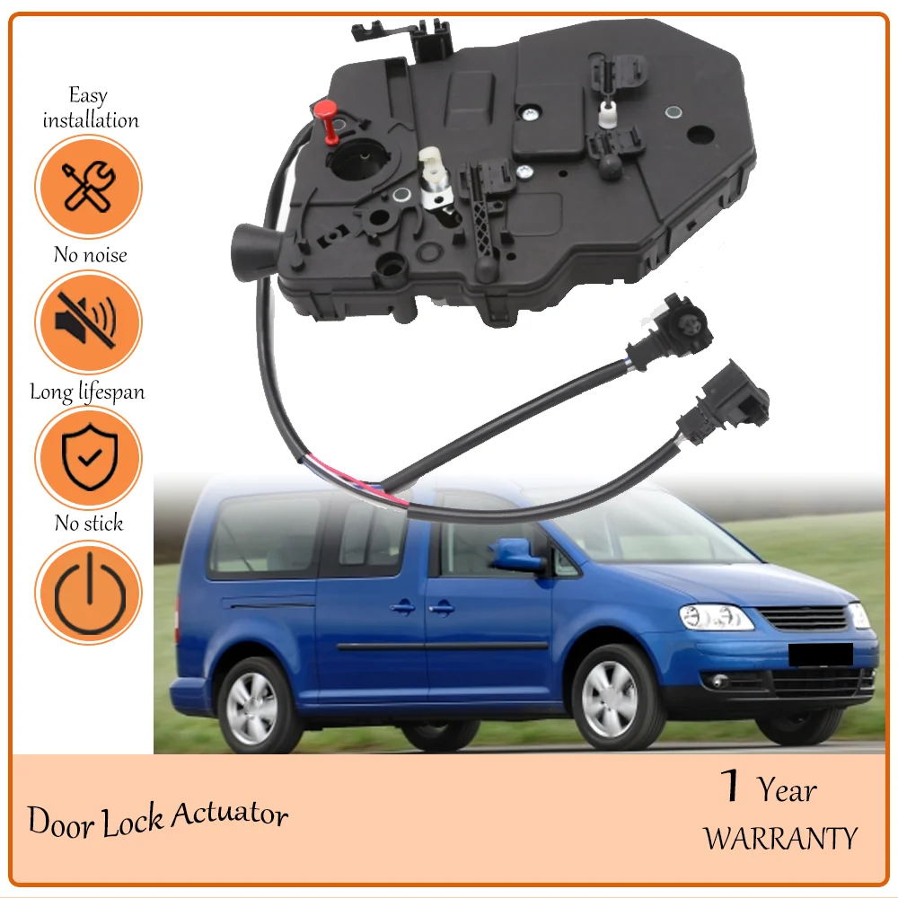 Car Door Lock Latch Actuator Fits For Caddy III Life BJ 2004-2010, OE Number: 7H0827426P,7H0827426AD,7H0827407,7H0827426
