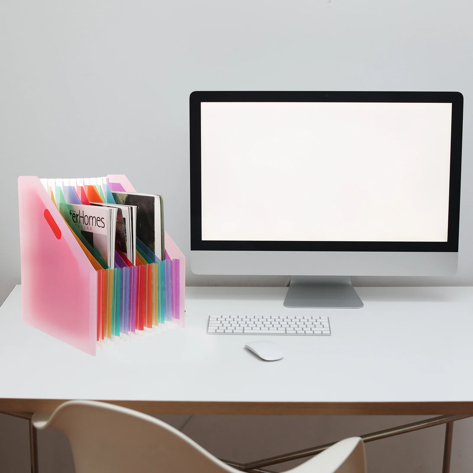 Large Capacity Accordion File Organizer Plastic Expandable Folder For Receipts Bills Coupons Desktop Home Office School