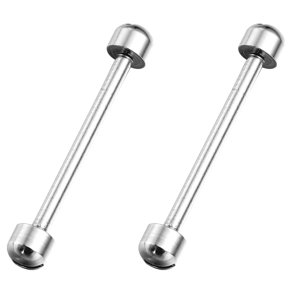 2pcs One-Word Screw Connecting Rod 18Mm Inner Diameter Steel Color Repair Tool For Band Clasp Fixing Watch Tube Watch Strap Link