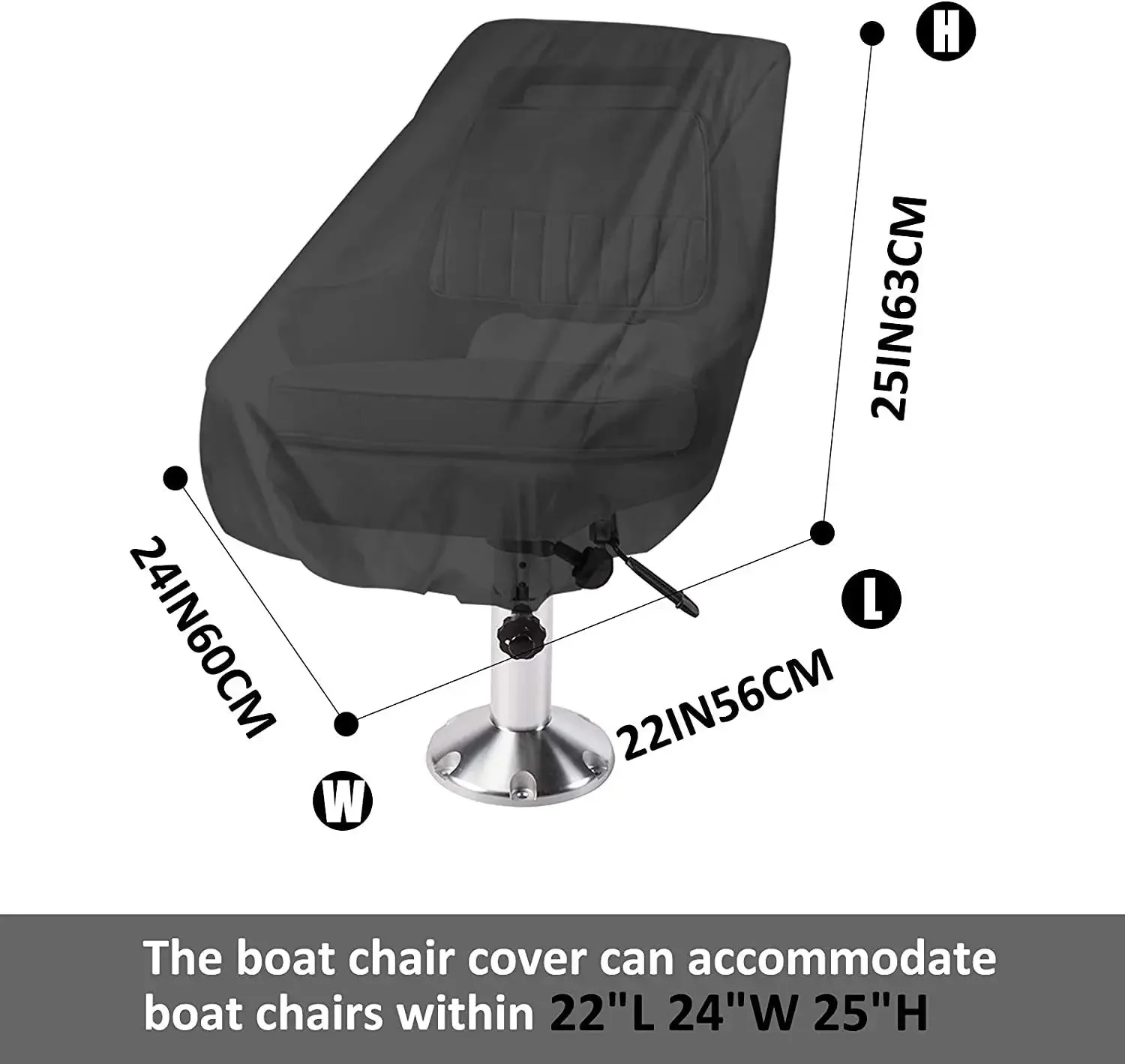 Outdoor 210D Oxford Cloth Waterproof Sunproof Boat Seat Cover Yacht Seat Dust Cover Captain Seat Dust Cover