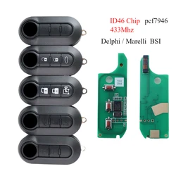 Delphi/Marell 433.92mhz ID46 Chip Car Key for Fiat Stilo 500 Doblo Qubo Grande Punto Citroen Jumper Peugeot Boxer Bravo/Ducato