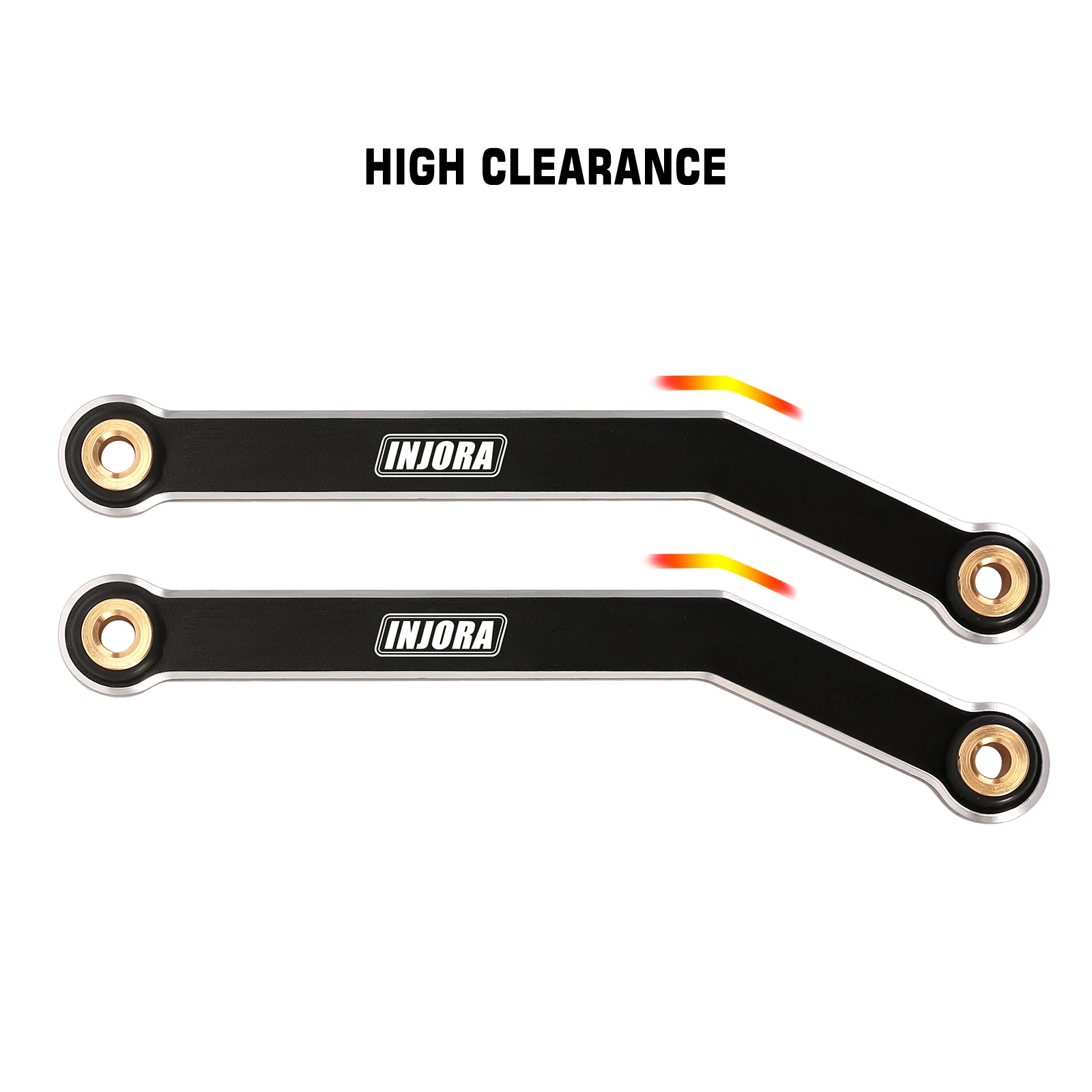 CNC Aluminium High Clearance Chassis Links Steering Links Set for 1/24 RC Crawler Car FMS FCX24 Upgrade (FCX24-13 FCX24-14)