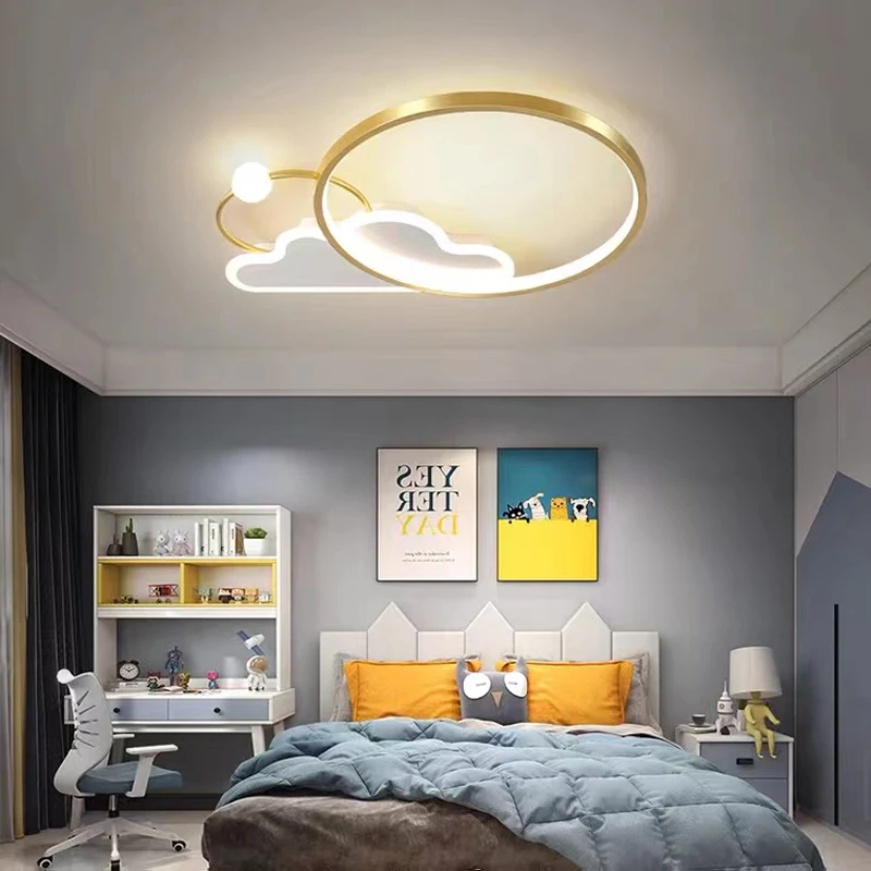 moderno led luzes de teto para criancas quarto rosa nuvem lustre regulavel bonito do bebe menino menina quarto deco lampada do teto inteligente 01