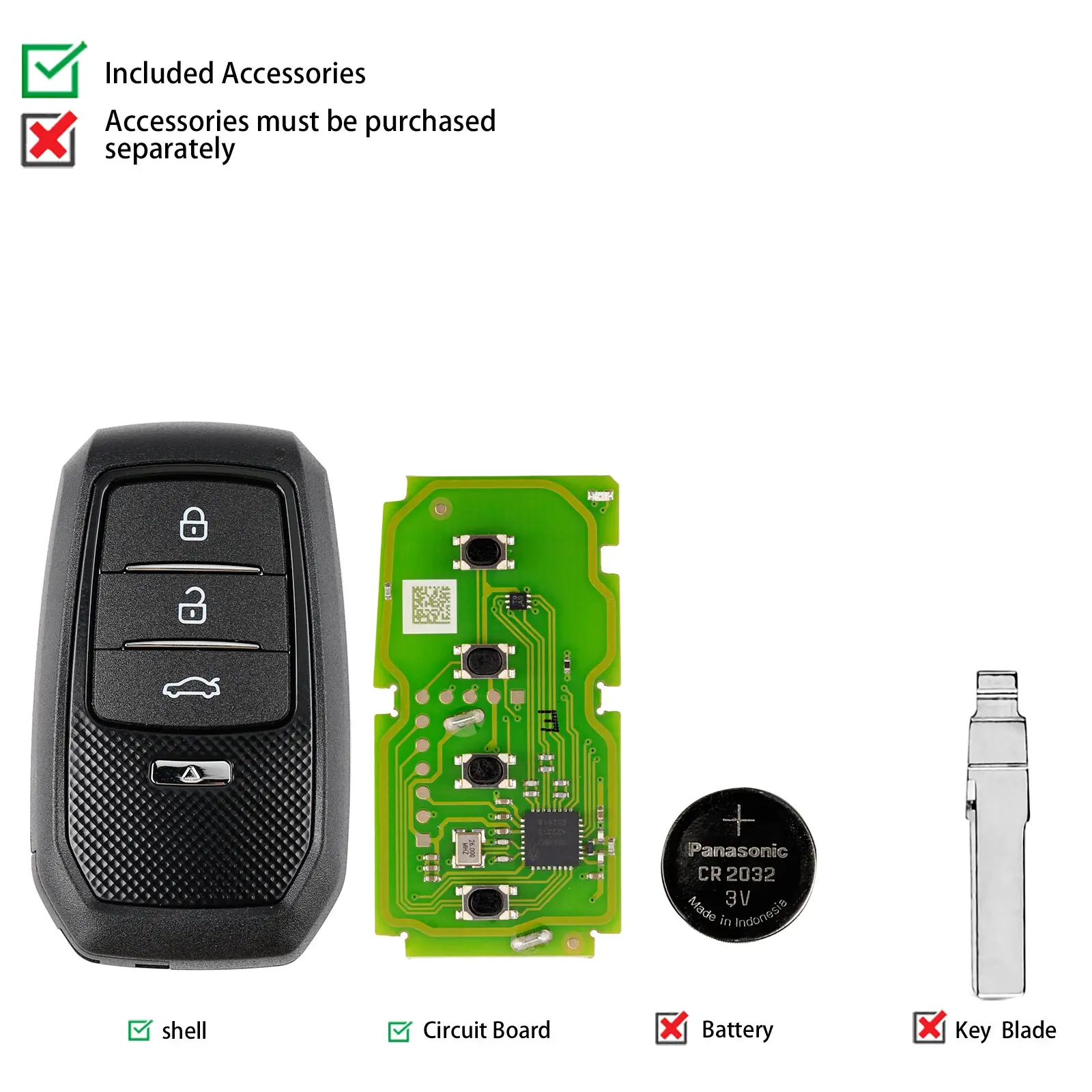 1 Stück Xhorse XSTO01EN XM38 Universal-Smartkey für Toyota Lexus Global Version 4D 8A 4A All-in-One-Chip 315 434 MHz mit Schlüsselgehäuse – Detail 4