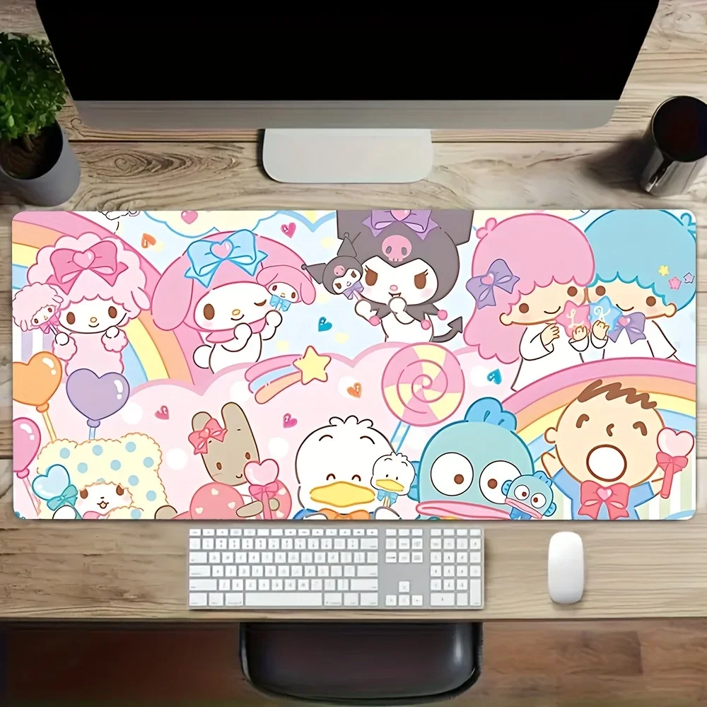 

Sanrio Cute Cartoon for hello kitty for my melody 1pc Gaming Mouse Pad - Non-Slip Rubber Base, Washable, Non-Slip Desk Mat, Perf