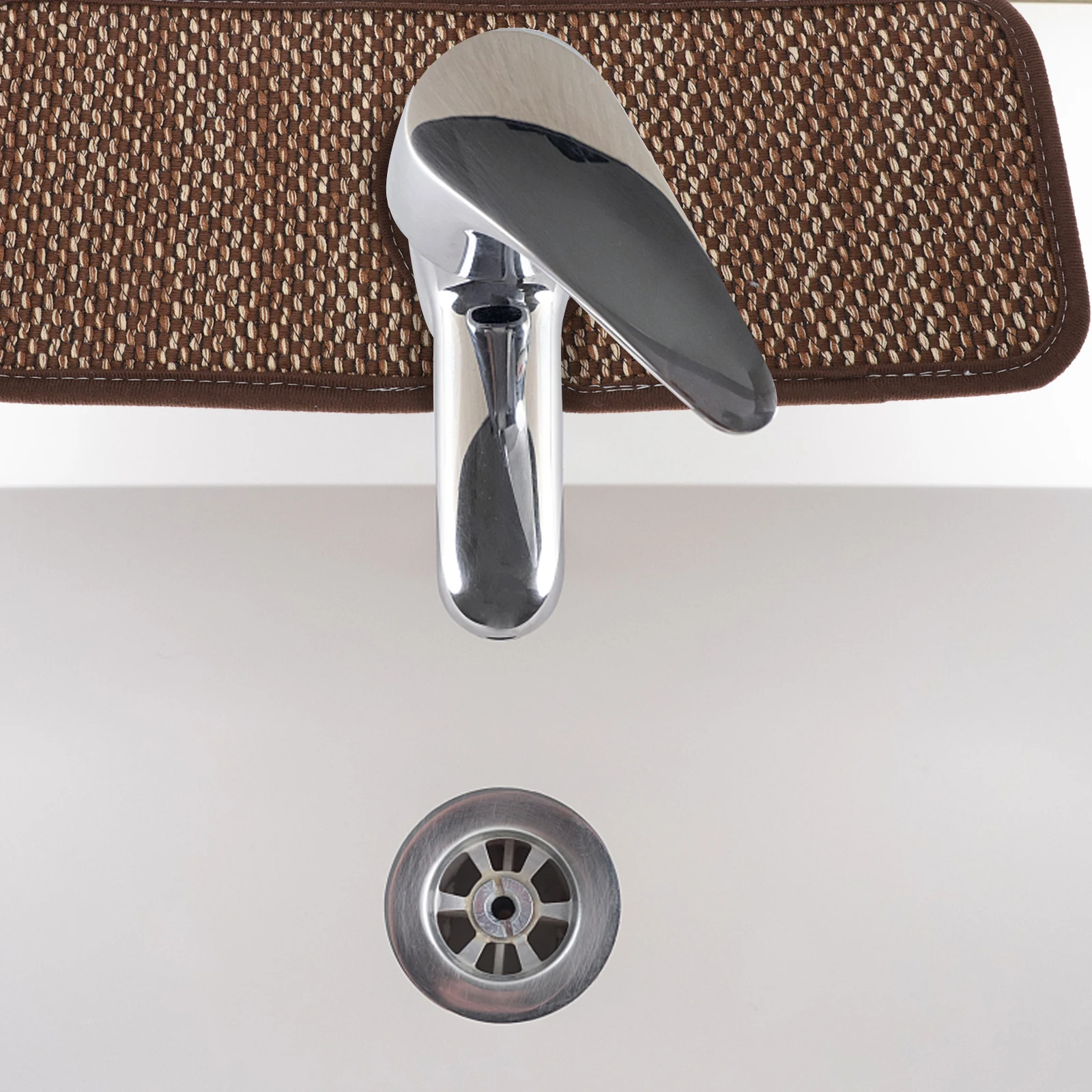 

Faucet Splashes Catcher Faucet Wraparound Absorbent Mat Sink Drip Protector Dish Drying Pad Backsplash Guard Water Stains