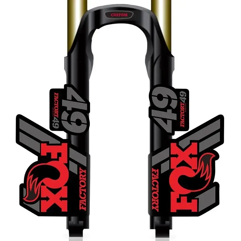Fox49 2020 Vordergabel-Aufkleber, 1 Paar wasserdichte, sonnenbeständige MTB-Aufkleber, Zubehör zur Modifikation von Mountainbikes – Detail 7