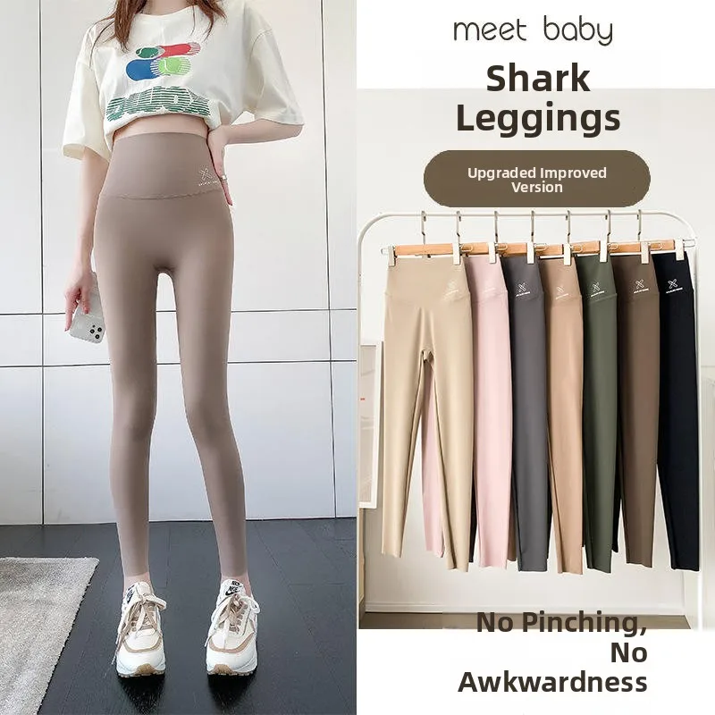 ハイウエスト薄手ヨガパンツ レディース 夏用 アークスキン お腹引き締め ヒップアップ タイト ベースレイヤーパンツ 外出着としても着用可能