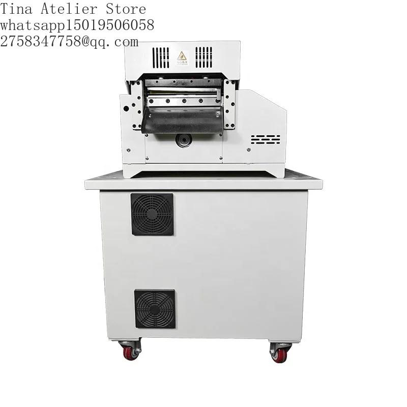 TR-LH203 Automatic Electric 220V 300W Motor 200mm Cold Cloth Tape Cutter High Precision Packaging Machine for Apparel Textiles