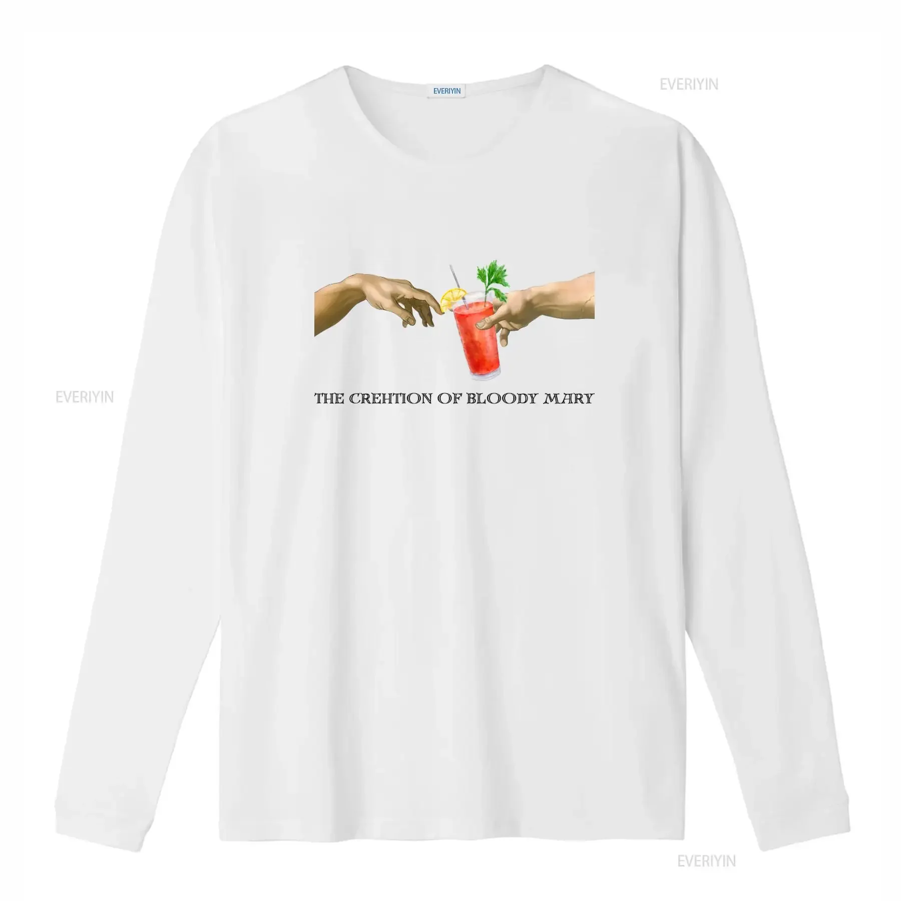 Bloody Mary T Shirt The Creation Of Cocktail Drinking Funny Brunch  vintage Washed homme fashion Top For Everyday Wear