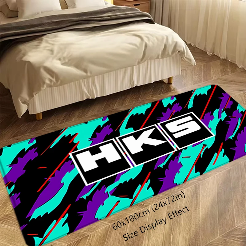 Interior Floor Mat Racing Doormat HKS Non-slip Foot Rug for Entryway Kitchen Carpet Bedroom Bedside Mats Home Car Boot Decor