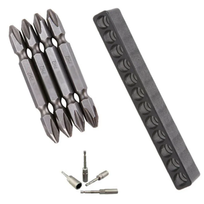 1/5pcs 10 Holes Screwdriver Bit Holder Storage Organizer 1/4 Inch Hex Shank Screwdriver Head Drill Bit Stand Case Hand Tool